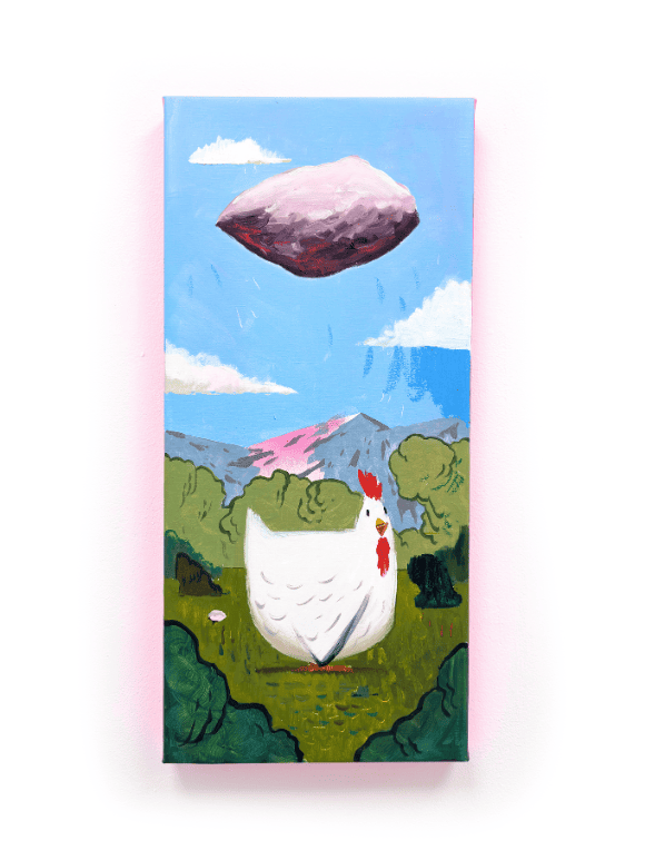 La gallina y la piedra